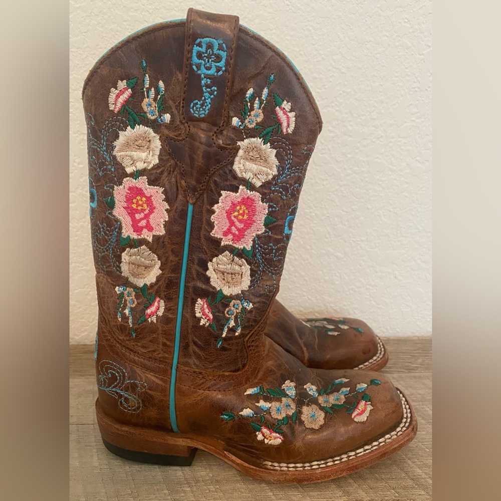 MACIE BEAN HONEY BUNCH WESTERN  COWBOY BOOTS TODDLER SIZE 10